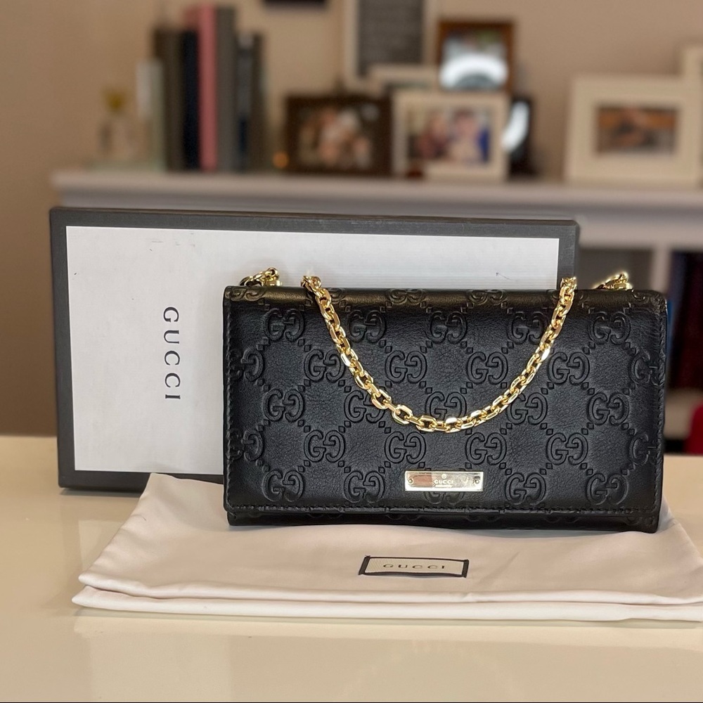 Gucci Guccissma Wallet on a Chain (WOC)